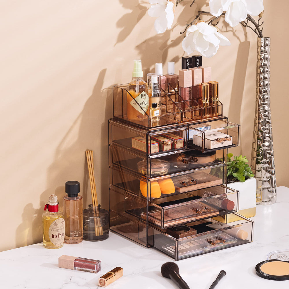 Sorbus makeup organizer shelf liner protects cosmetics and surfaces