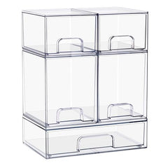Sorbus acrylic storage containers small drawer for compact cosmetics organization