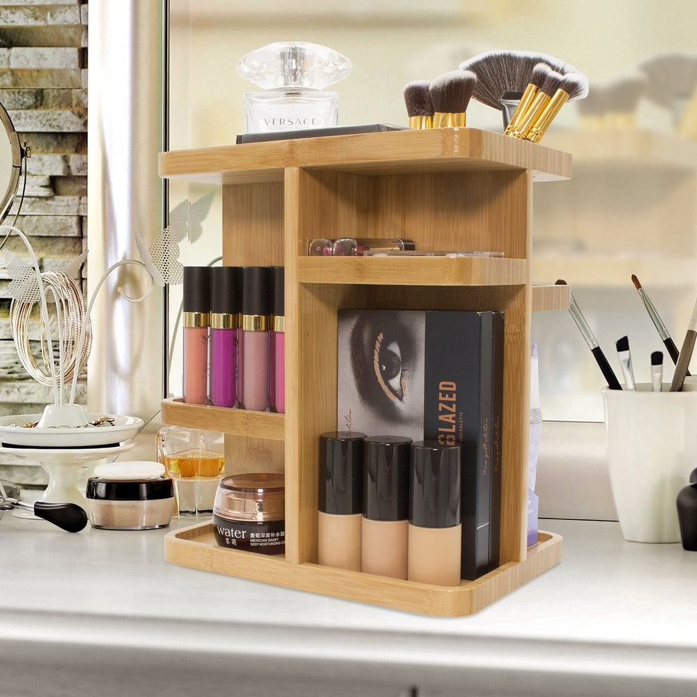 Sorbus durable bamboo construction combines rustic charm with practical storage.