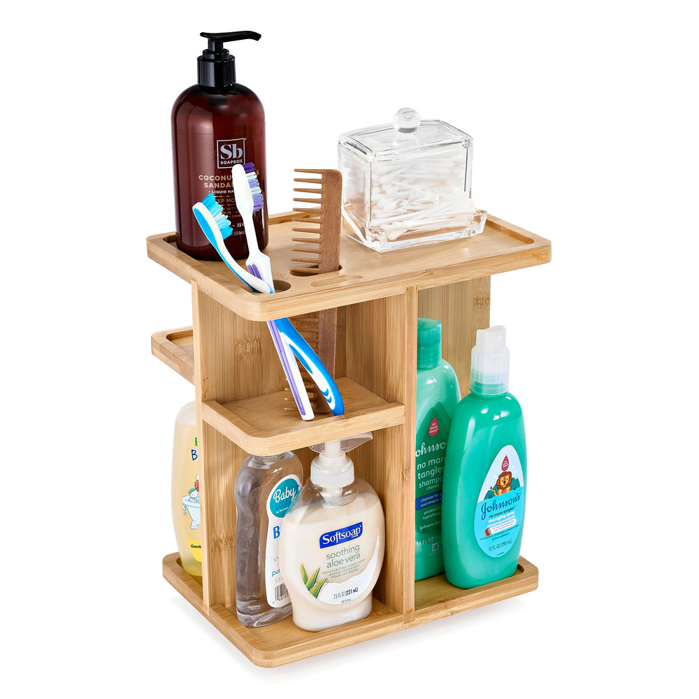 Sorbus lipstick and foundation storage keeps essentials organized and within reach.