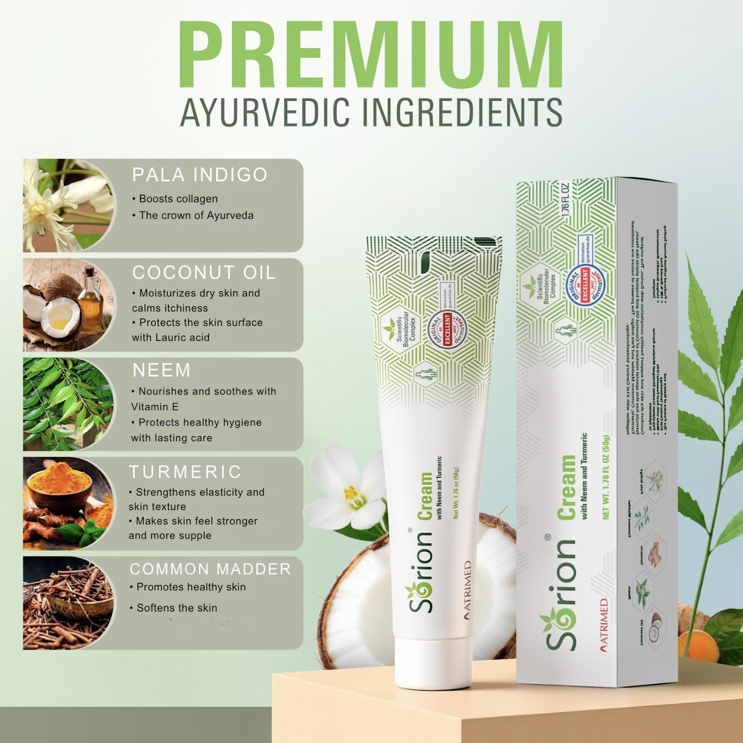 Sorion Cream shelf life label noting up to three years