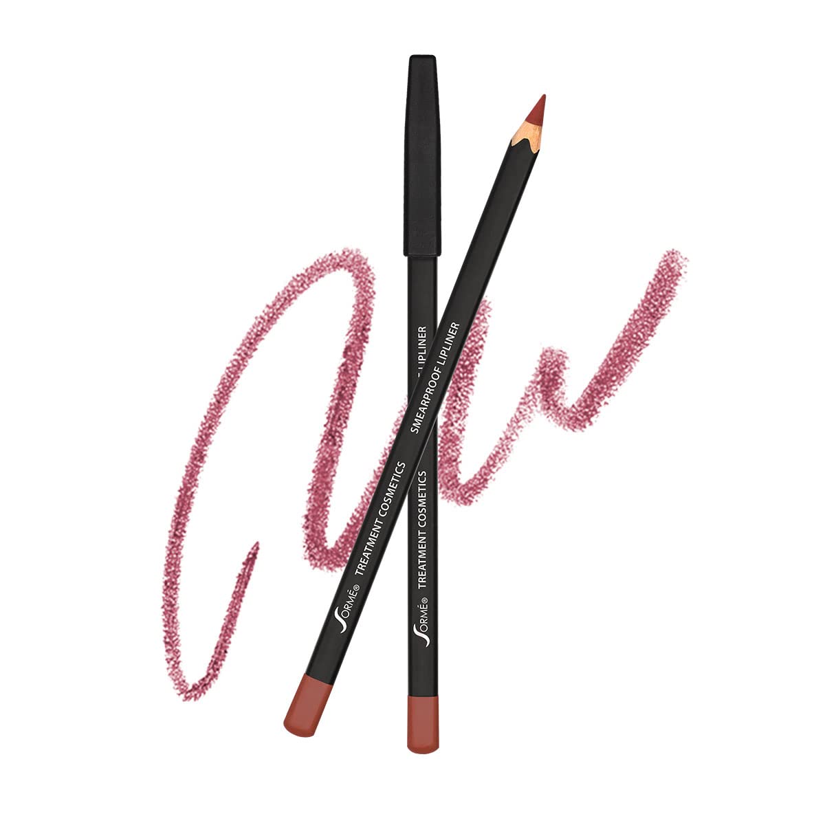 Sorme Burgundy Lip Liner packaging close-up for long-lasting wear