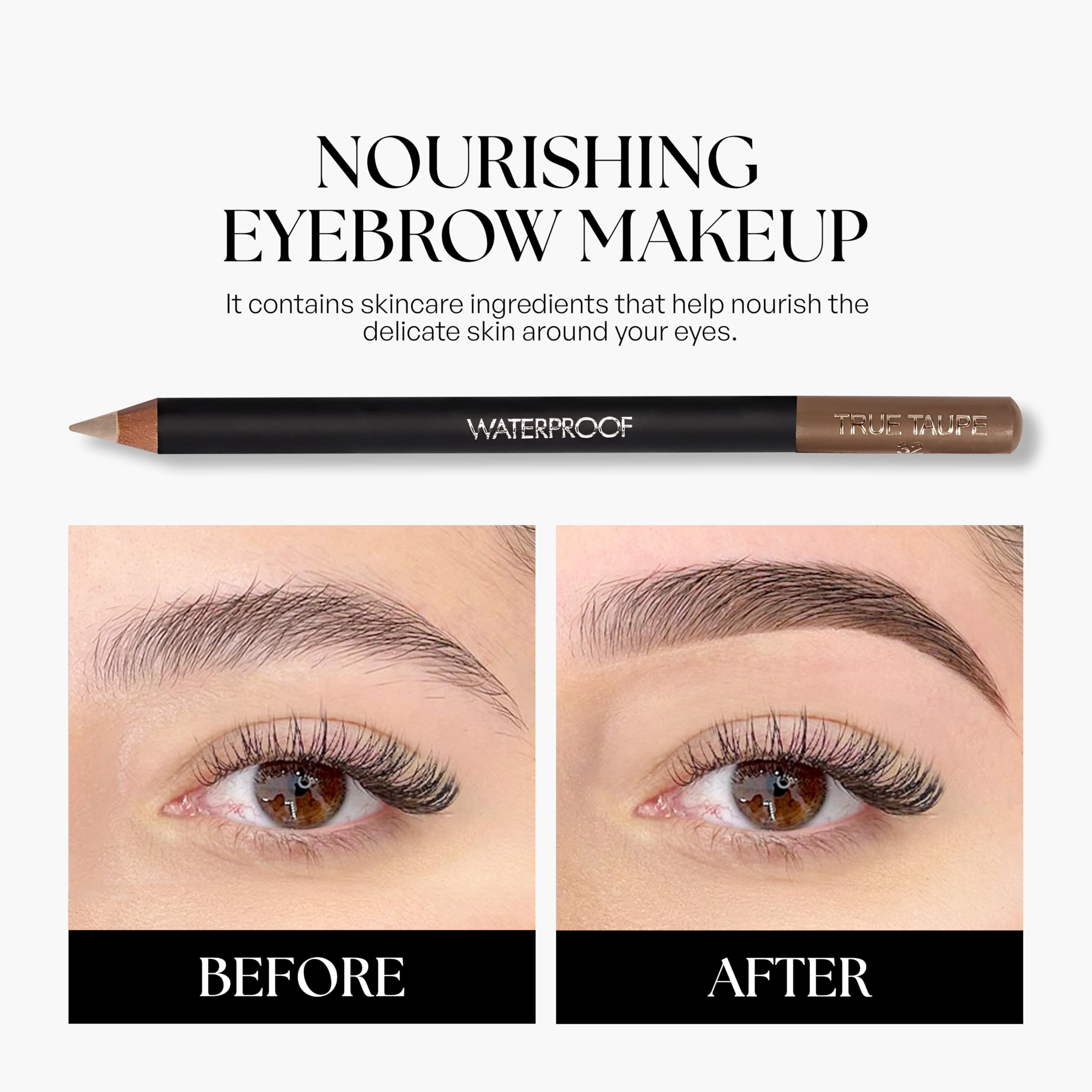 Maquillaje de cejas SORMÉ libre de crueldad y mineral para acabado limpio.