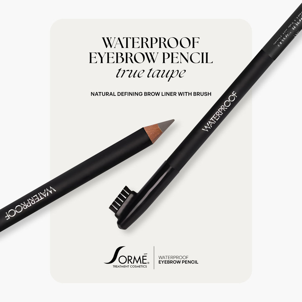 Sorme brow pencil with built-in spoolie for shaping and blending
