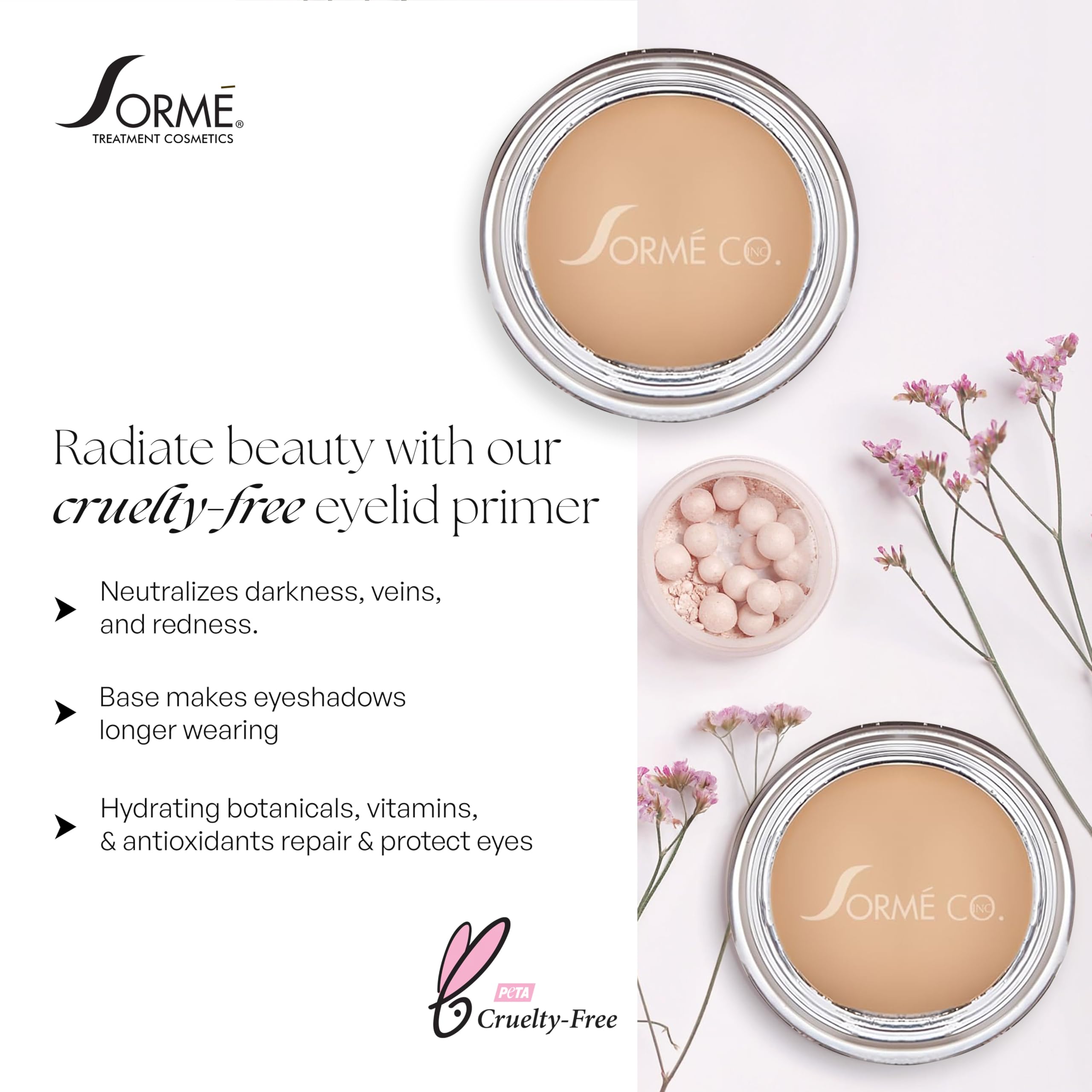 SORMÉ PRO Eyeshadow Primer cruelty-free formula for sensitive eyes