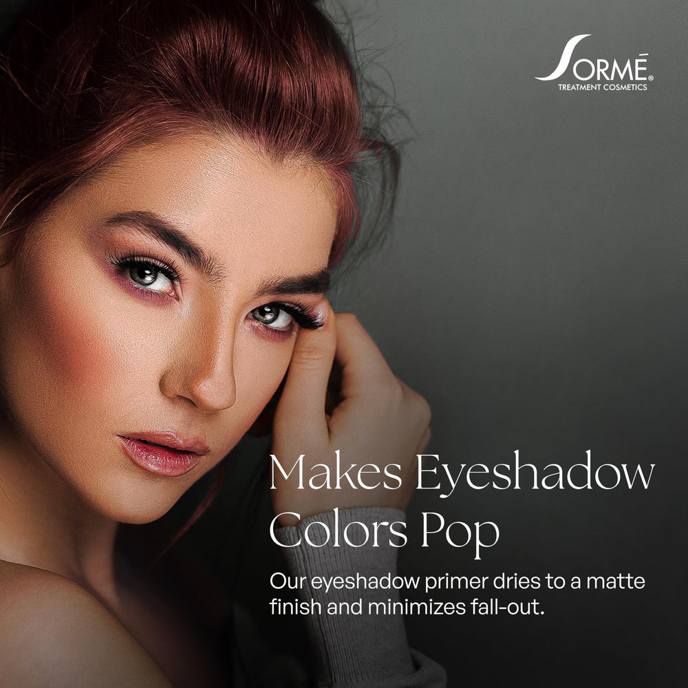 SORMÉ PRO Eyeshadow Primer waterproof longwear swatch demonstrates lasting color
