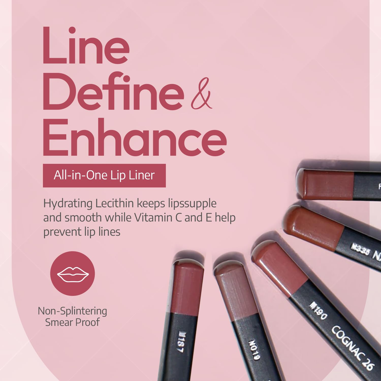 SORMÉ Smearproof Lipliner lip-line application on lips for defined contour