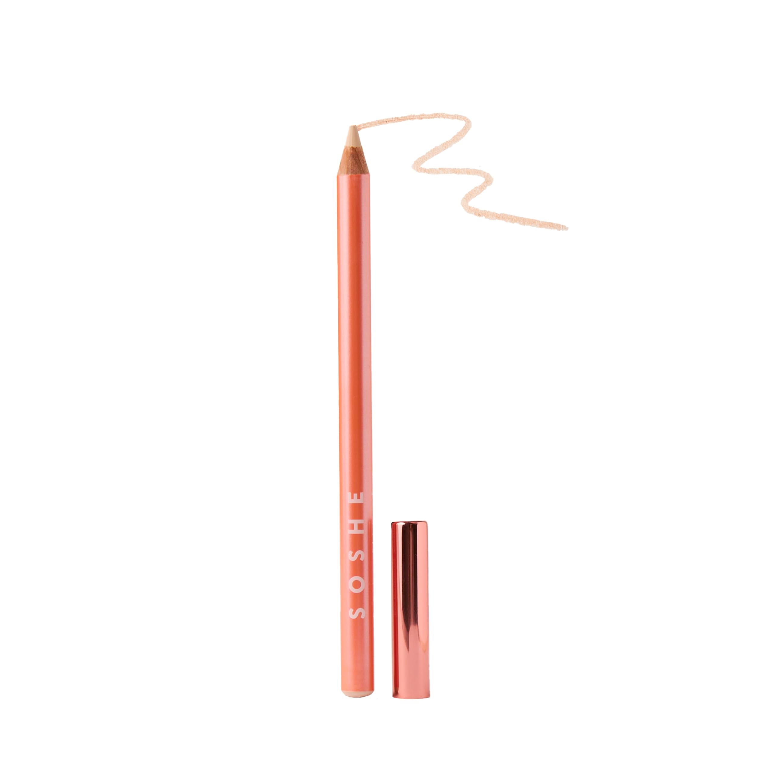 SOSHE Waterline Eye Brightener Cashmere swatch for a bright, awake look.