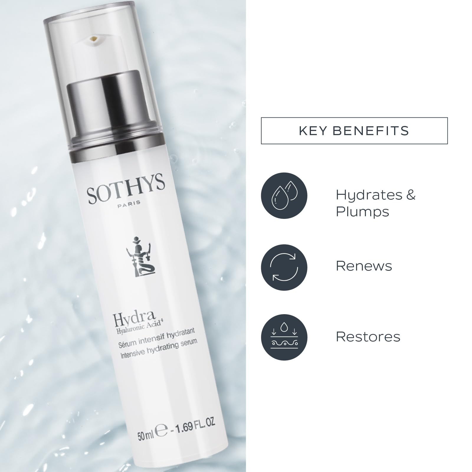 SOTHYS Hydrating Intensive Serum texture gel reveals a non-greasy finish