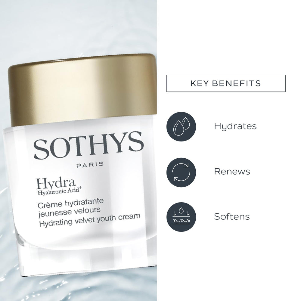 SOTHYS Hydrating Velvet Youth Cream samphire supports moisture storage in skin