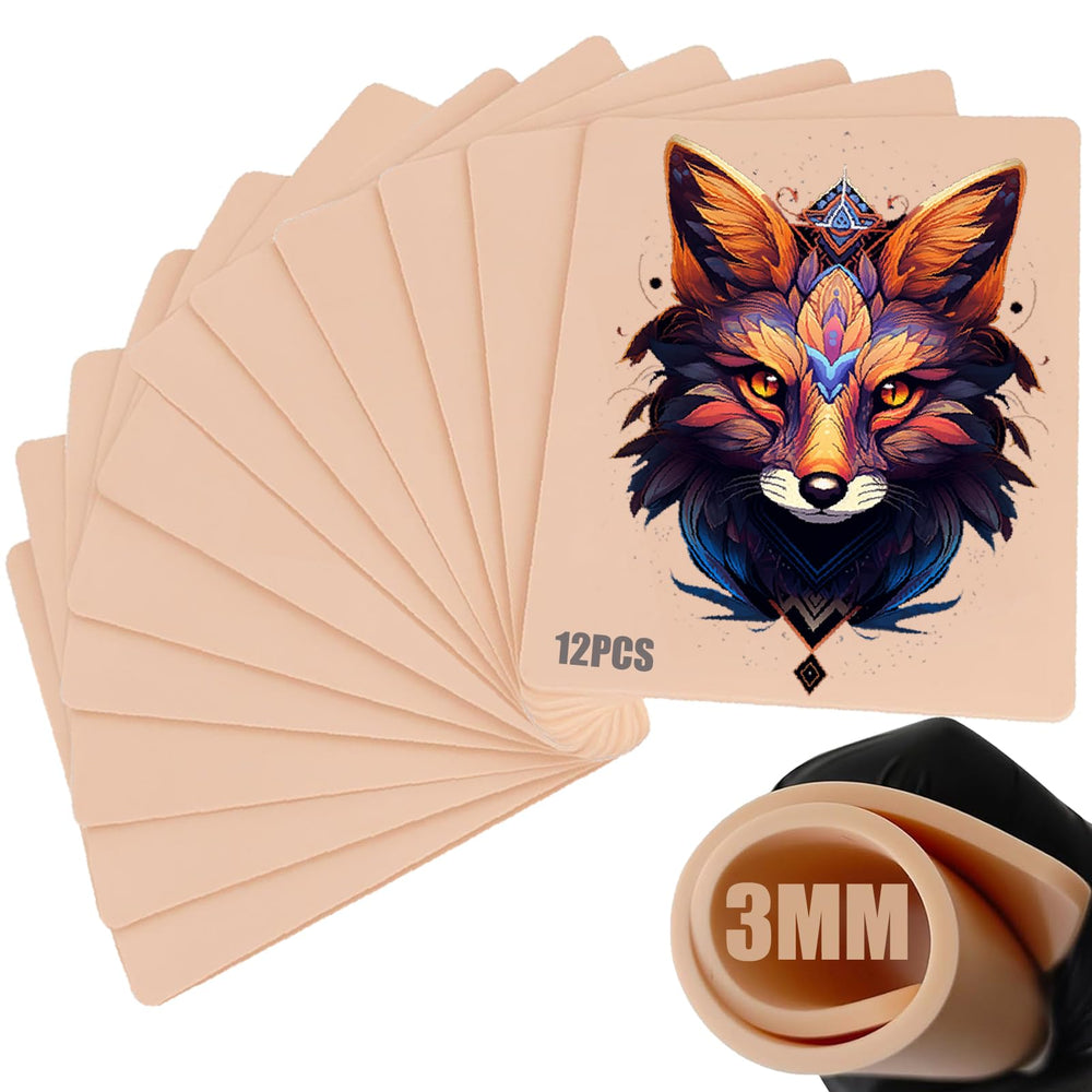 SOTICA 3mm tattoo skin pack front view showing compact 6x8 inch size for easy transport
