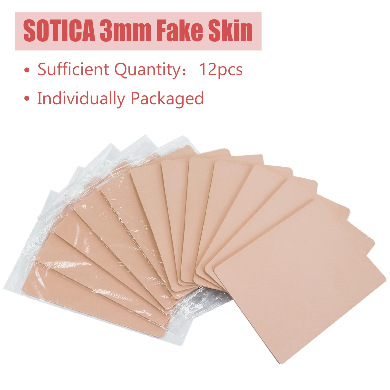 SOTICA thick silicone 3mm skin close up highlighting durability for reliable needle practice