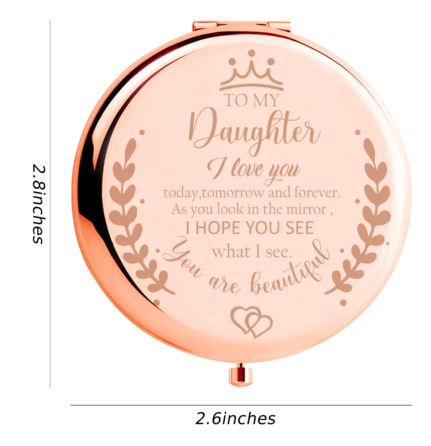 Soulpetals two-sided mirror with 2x magnification for precise makeup checks