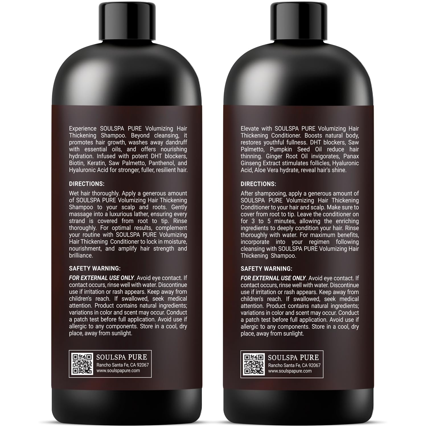 SOULSPA PURE set-on-dresser-display showcases complete care for daily hair routines.
