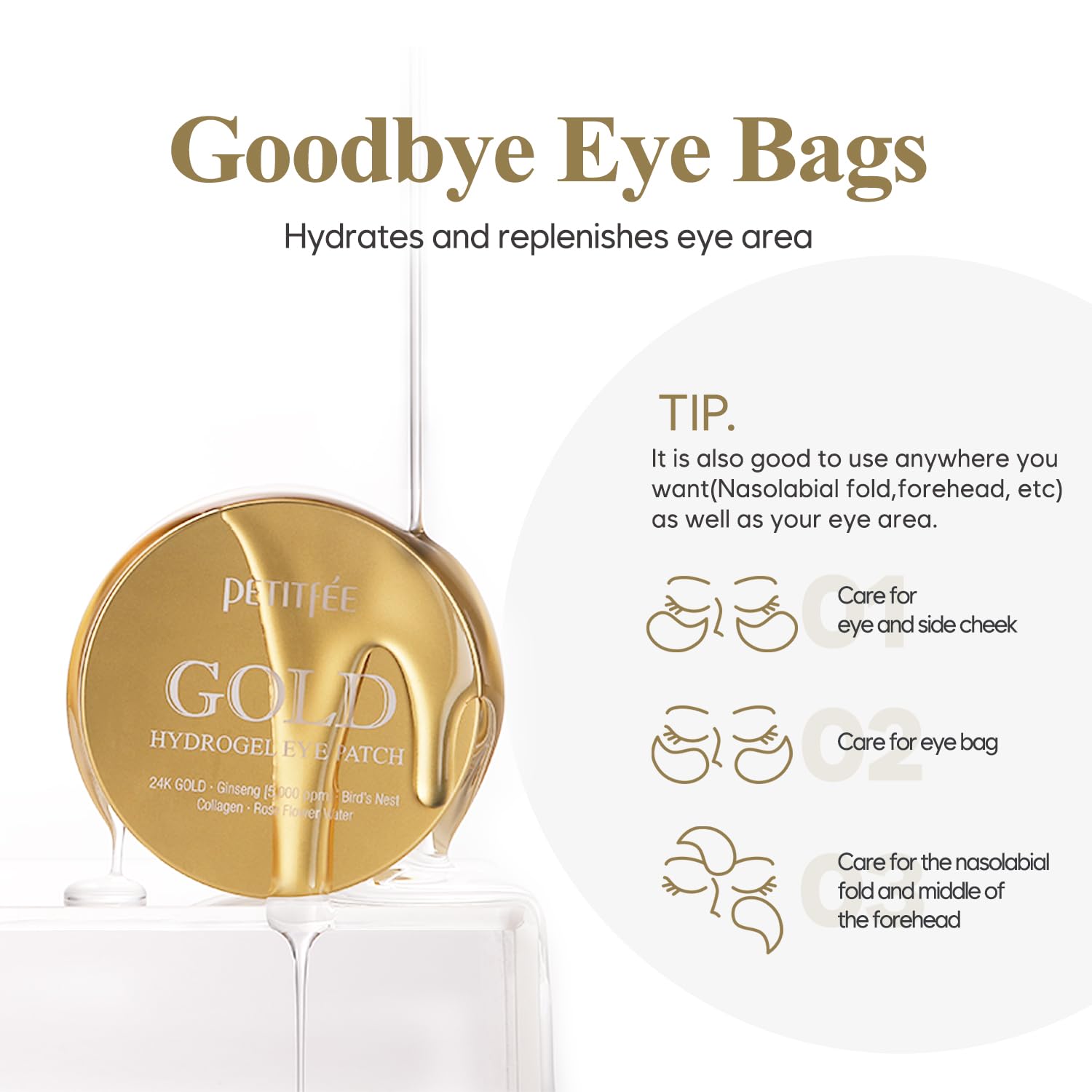 South of France gold packaging close-up highlights premium look.