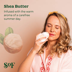 South Of France SoF triple milled bar soap creates creamy lather for daily cleansing.