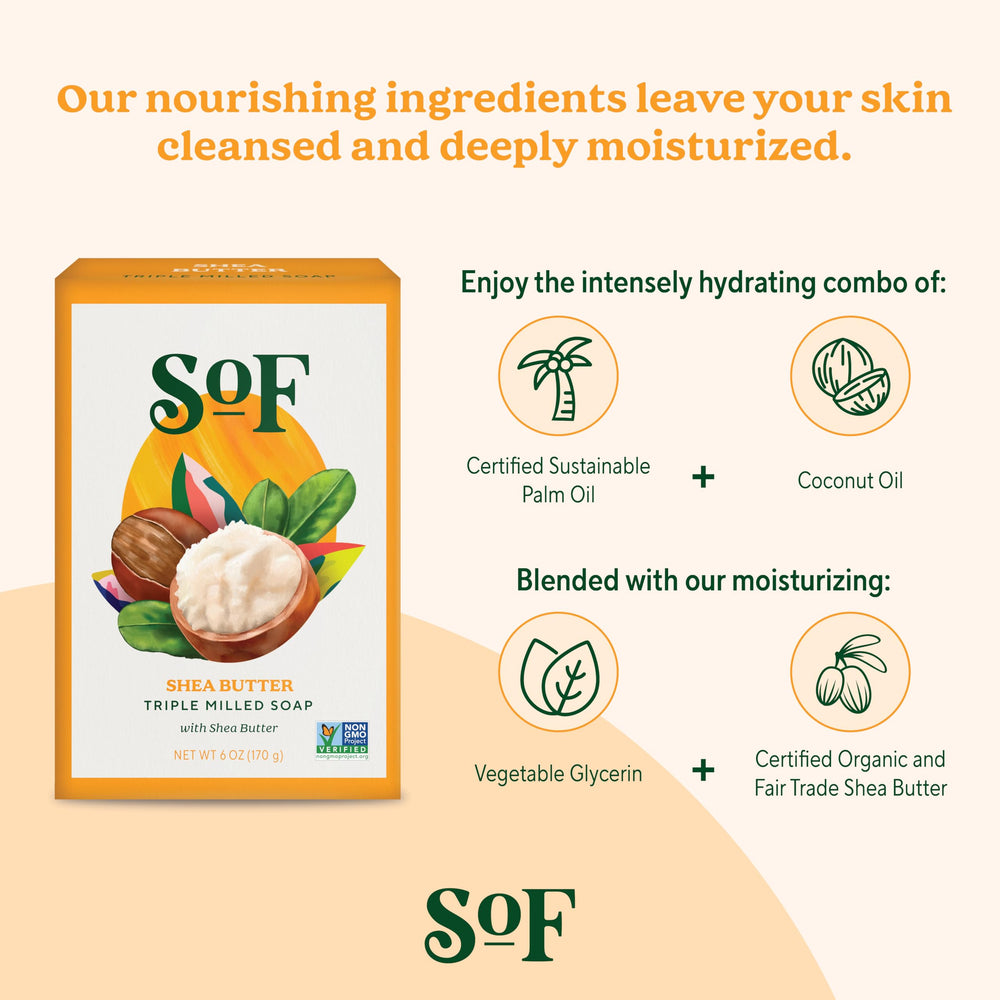 South Of France SoF triple milled bar soap fragrance with layered notes.