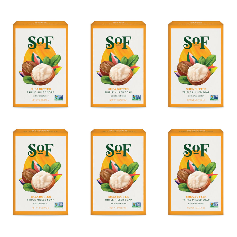 South Of France triple milled bar soap with coconut oil pour for creamy cleansing