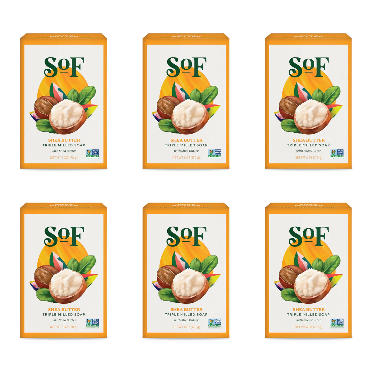 South Of France triple milled bar soap with coconut oil pour for creamy cleansing