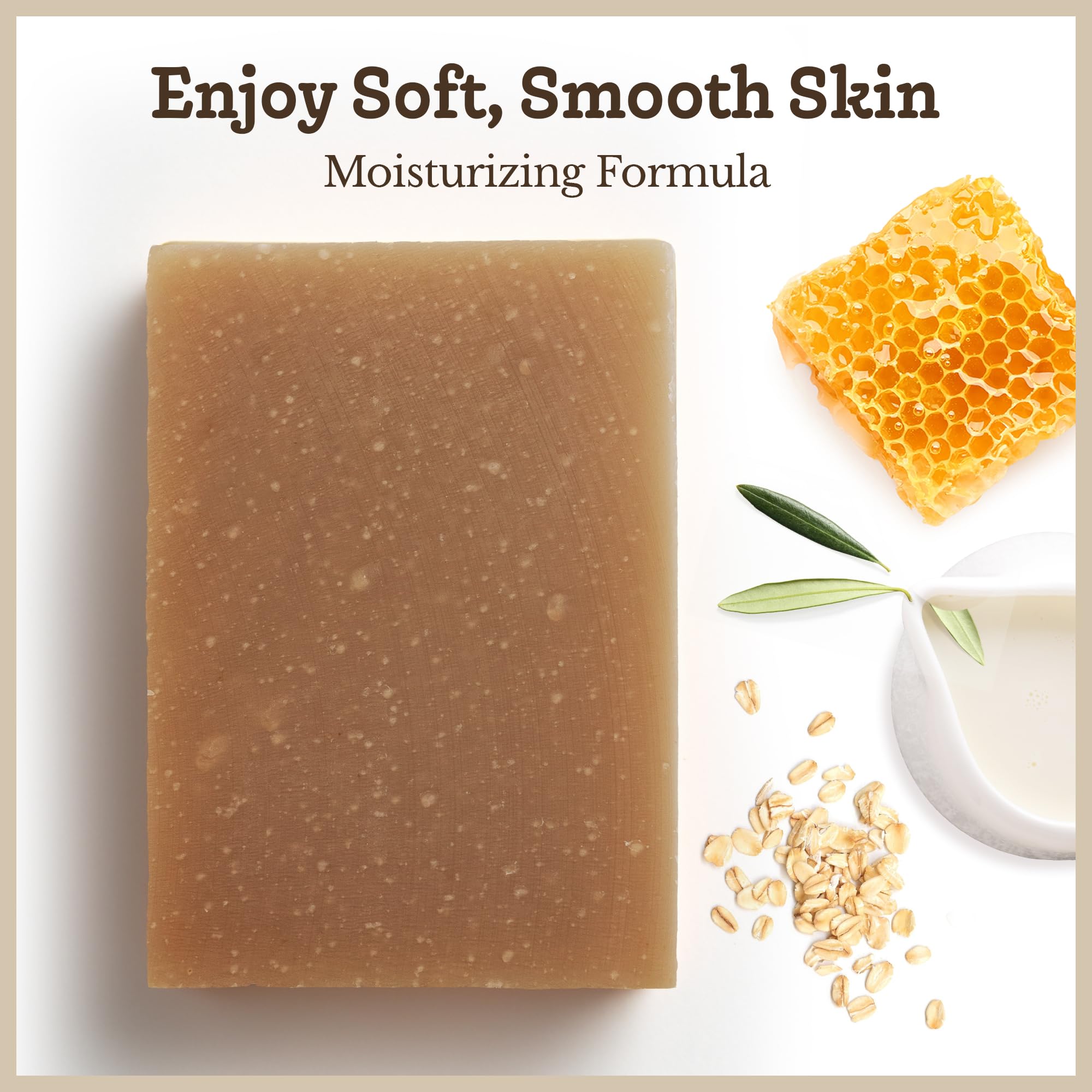 Southern Natural Goat Milk Soap Fragrance-Free shot emphasizes safe, paraben- and sulfate-free aroma.