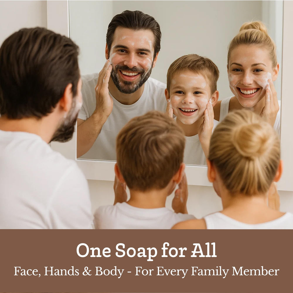 Southern Natural Goat Milk Soap Ingredients Olive Oil and Coconut Oil shot emphasizes nourishing base.