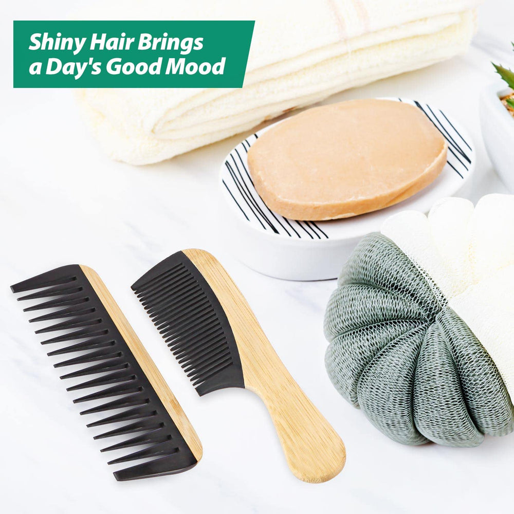 SouxMux bamboo combs travel pouch keeps tools organized for on-the-go care