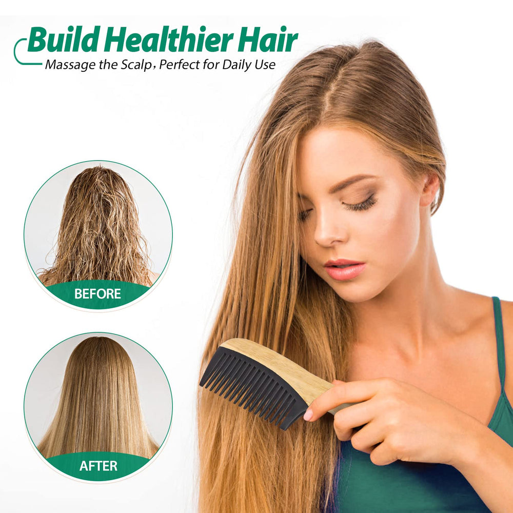 SouxMux fine-tooth comb with handle for controlled styling and detangling