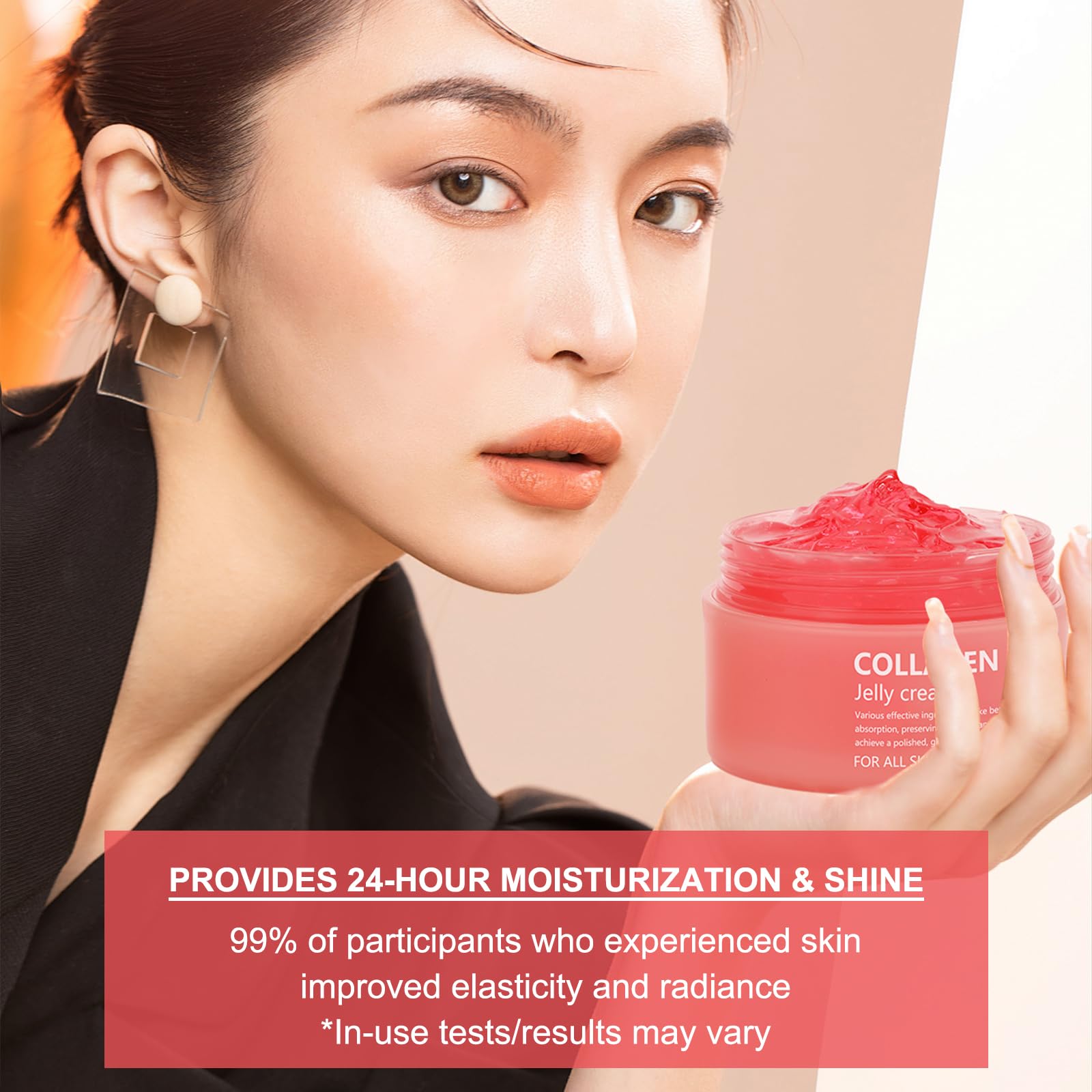 SOYUB Collagen Jelly Cream glow-shot captures dewy, refreshed skin.