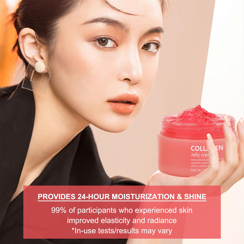 SOYUB Collagen Jelly Cream glow-shot captures dewy, refreshed skin.