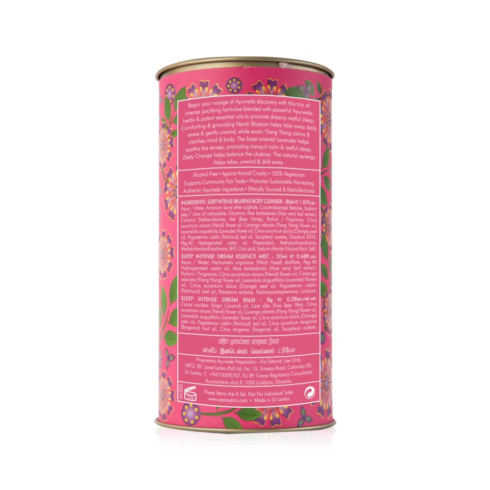 SPA CEYLON Sleep Intense Dream Balm close-up showing soothing herbal oils