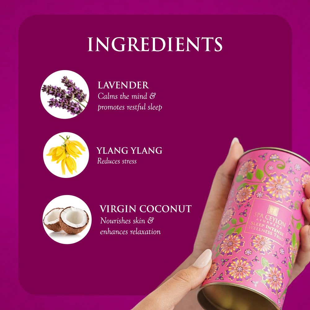 SPA CEYLON Sleep Intense Dream Essence Mist on skin for a soothing aromatherapy ritual