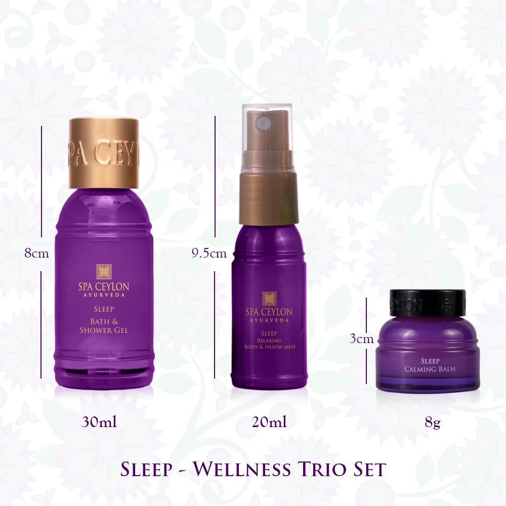 SPA CEYLON Sleep Calming Balm tin showing natural formula for pre-bed soothing
