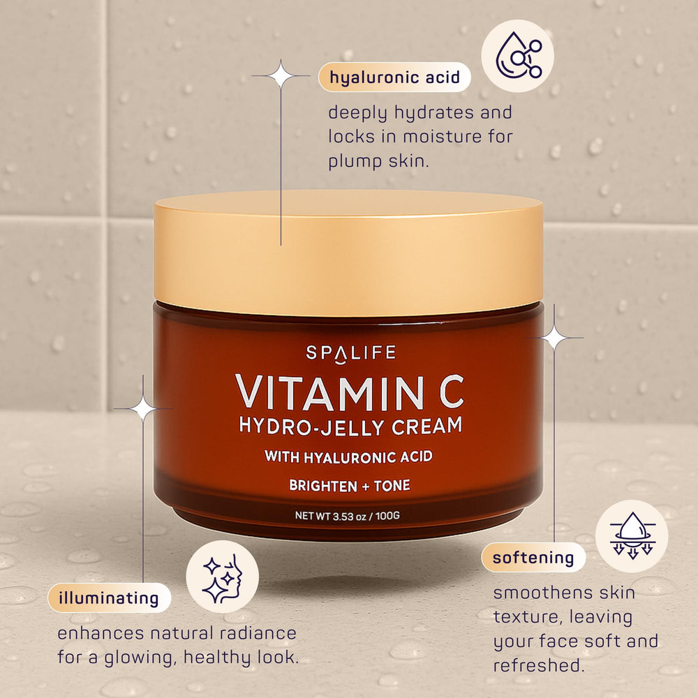 SpaLife Beauty Vitamin C Hydro spa-routine setup suggests at-home pampering session