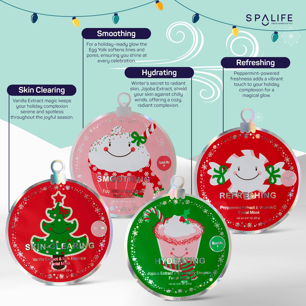 SpaLife christmas stocking packaging showcases a gift-ready bundle for holidays.