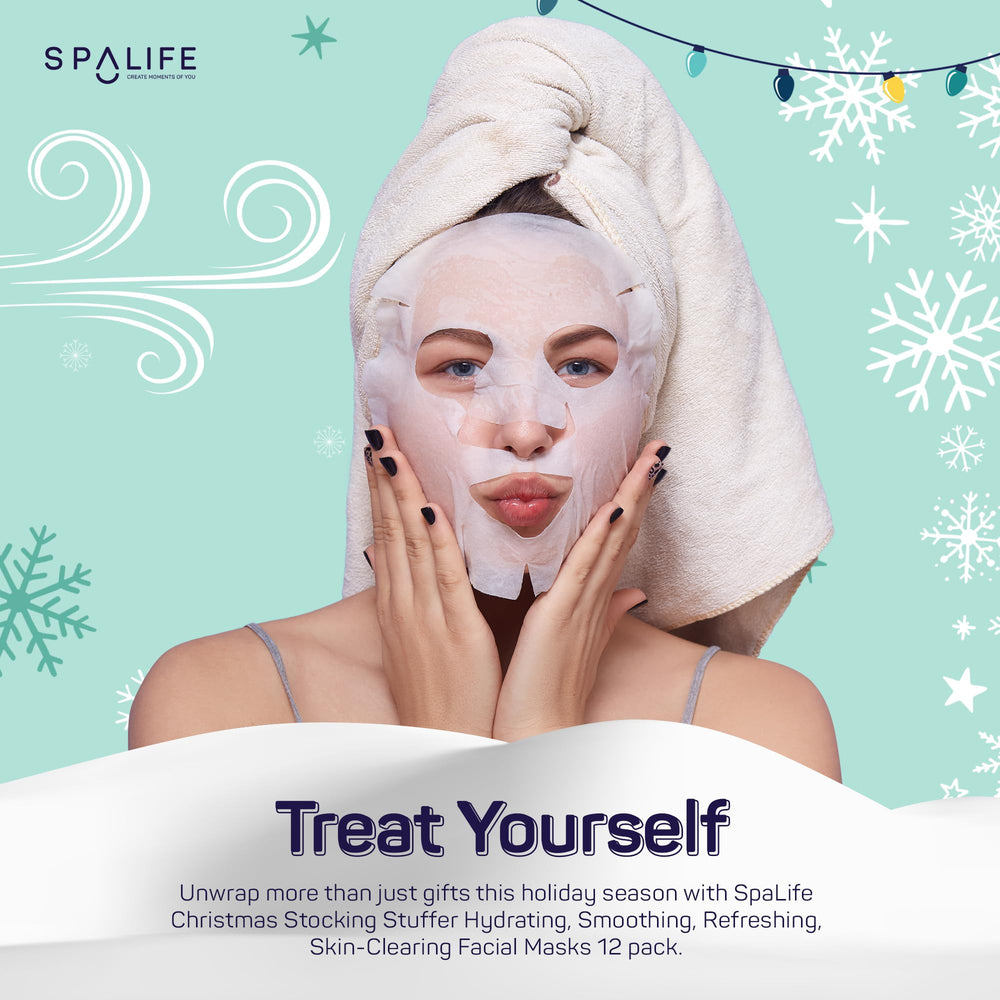 SpaLife peppermint mask refreshing sheet awakens tired skin with a cooling feel.