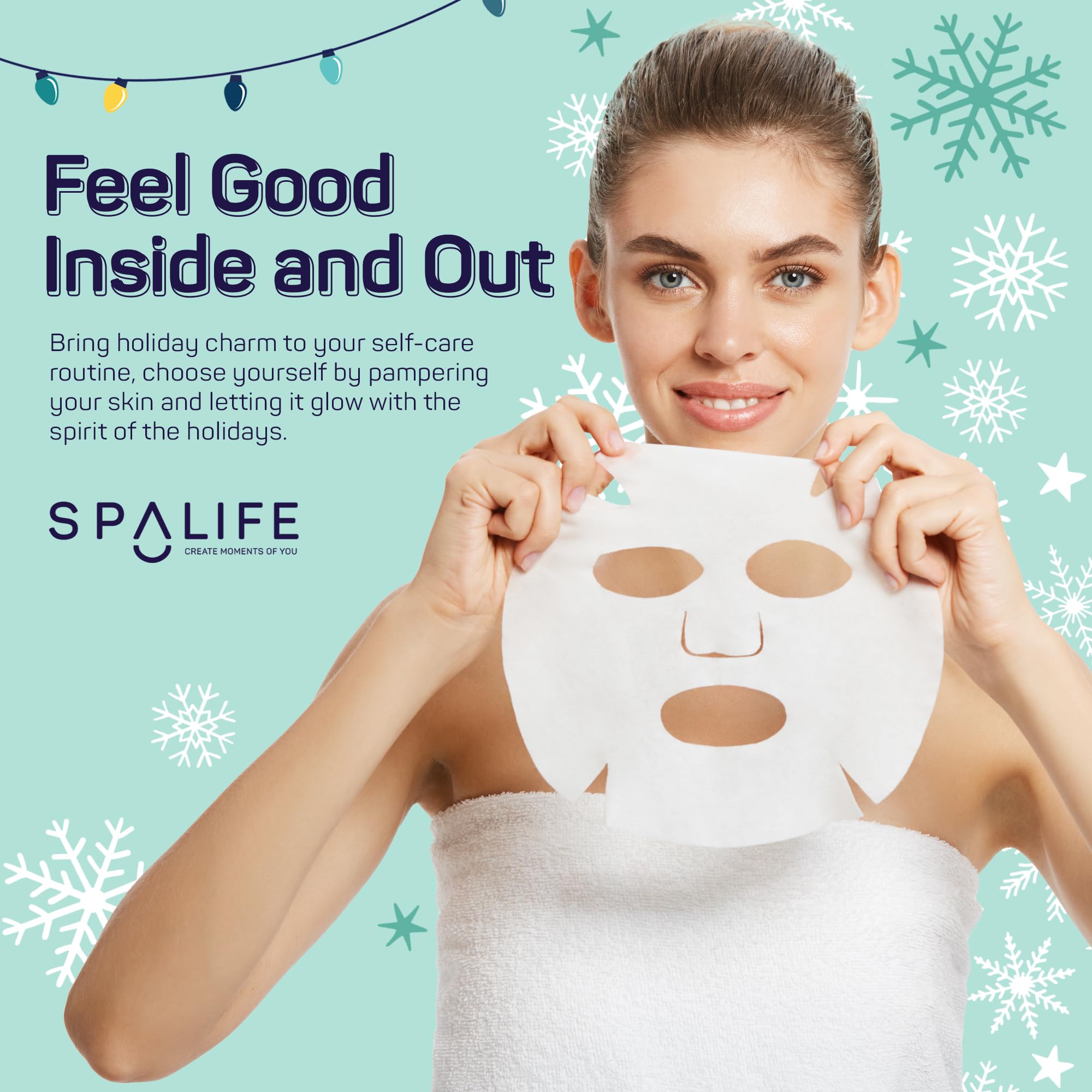 SpaLife vanilla mask clarifying sheet purifies and balances skin gently.