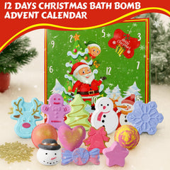 Spa Luxetique Advent Calendar bath bomb with Christmas tree shape for kids