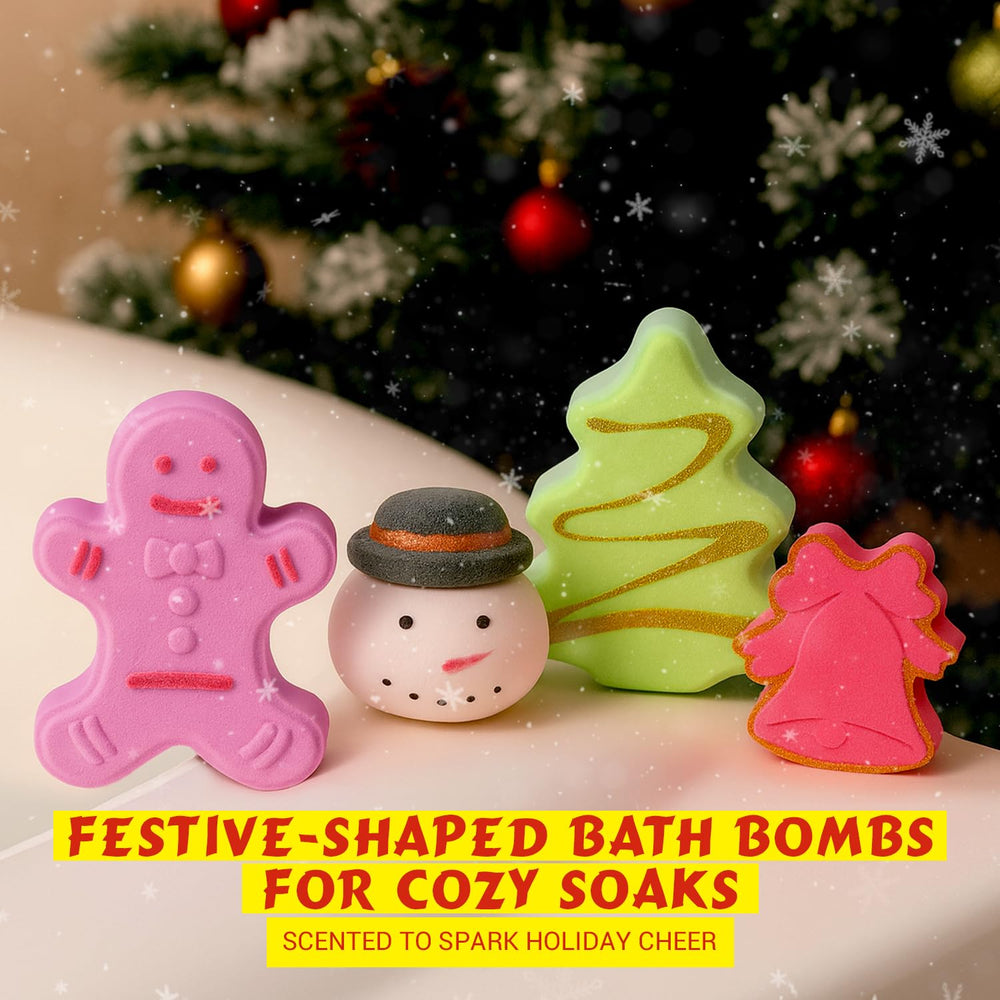 Spa Luxetique Advent Calendar bath bomb with reindeer shape for holiday fun