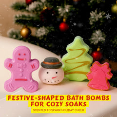 Spa Luxetique Advent Calendar bath bomb with reindeer shape for holiday fun