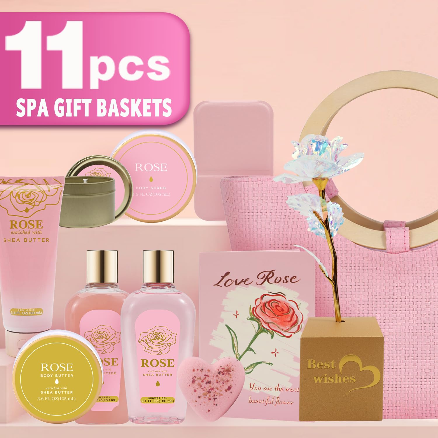 Spa Luxetique bath bomb and body scrub kit for a pampering soak