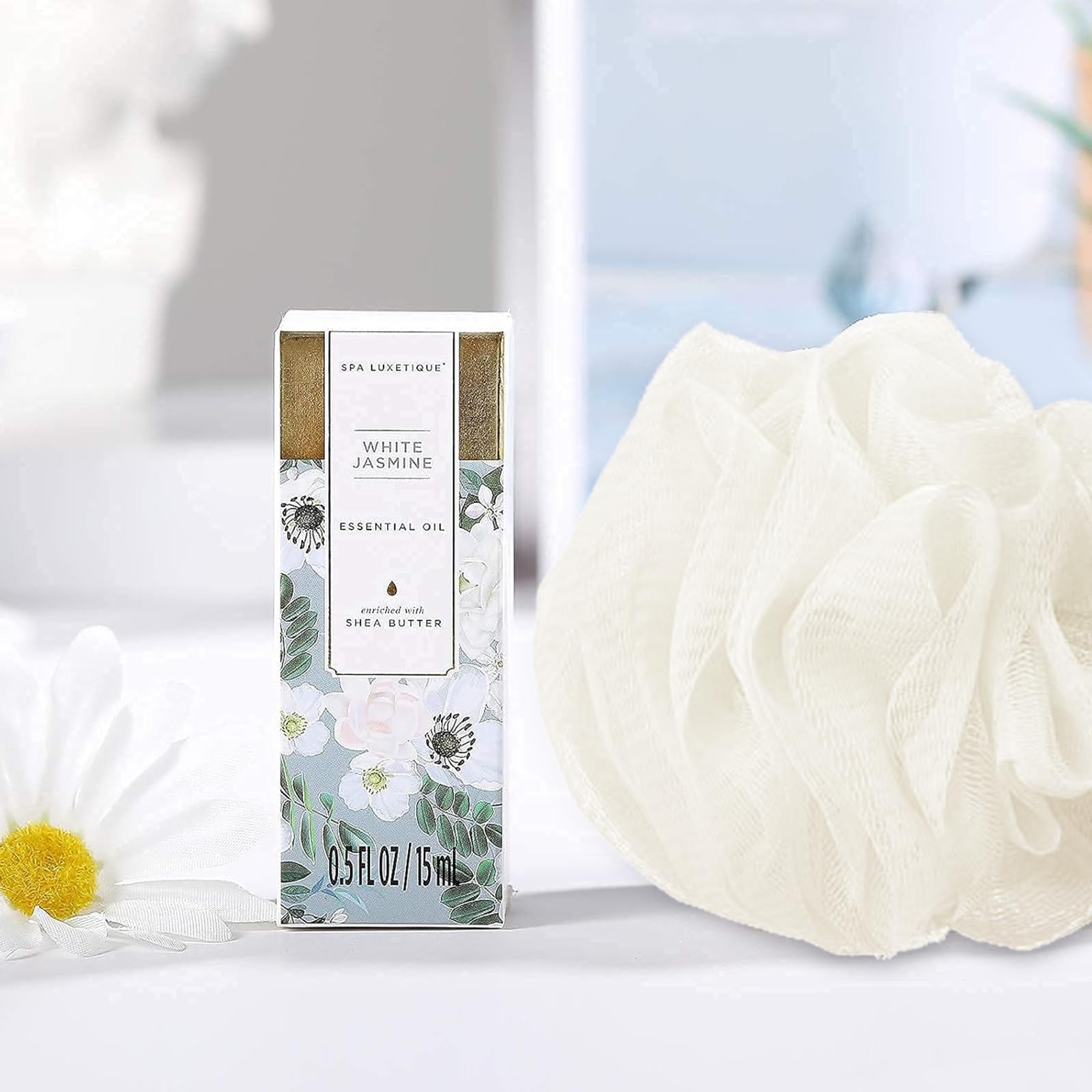 Spa Luxetique body scrub and body butter shows exfoliation and deep moisture.