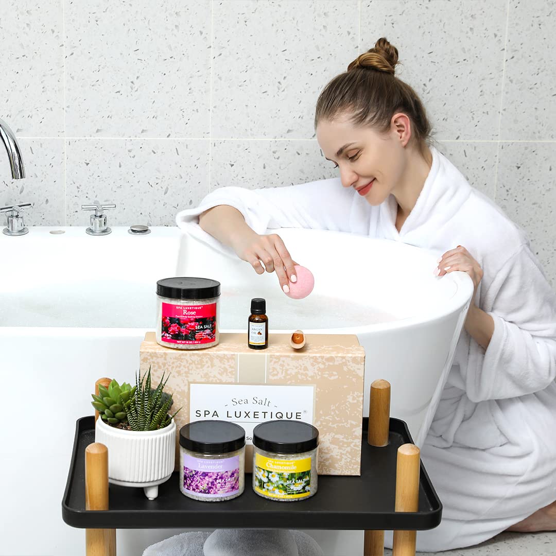 Spa Luxetique chamomile scent soothes with gentle, timeless comfort.