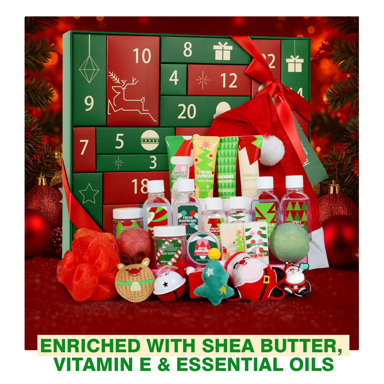 Spa Luxetique countdown box openings showcase daily surprises for self-care enthusiasts.