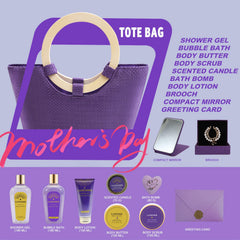 Spa Luxetique gift basket tote with handles for stylish, practical gifting