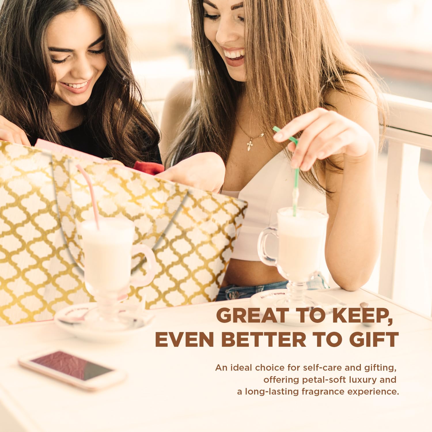 Spa Luxetique towel and tote bag showcasing reusable packaging for gift-ready presentation.