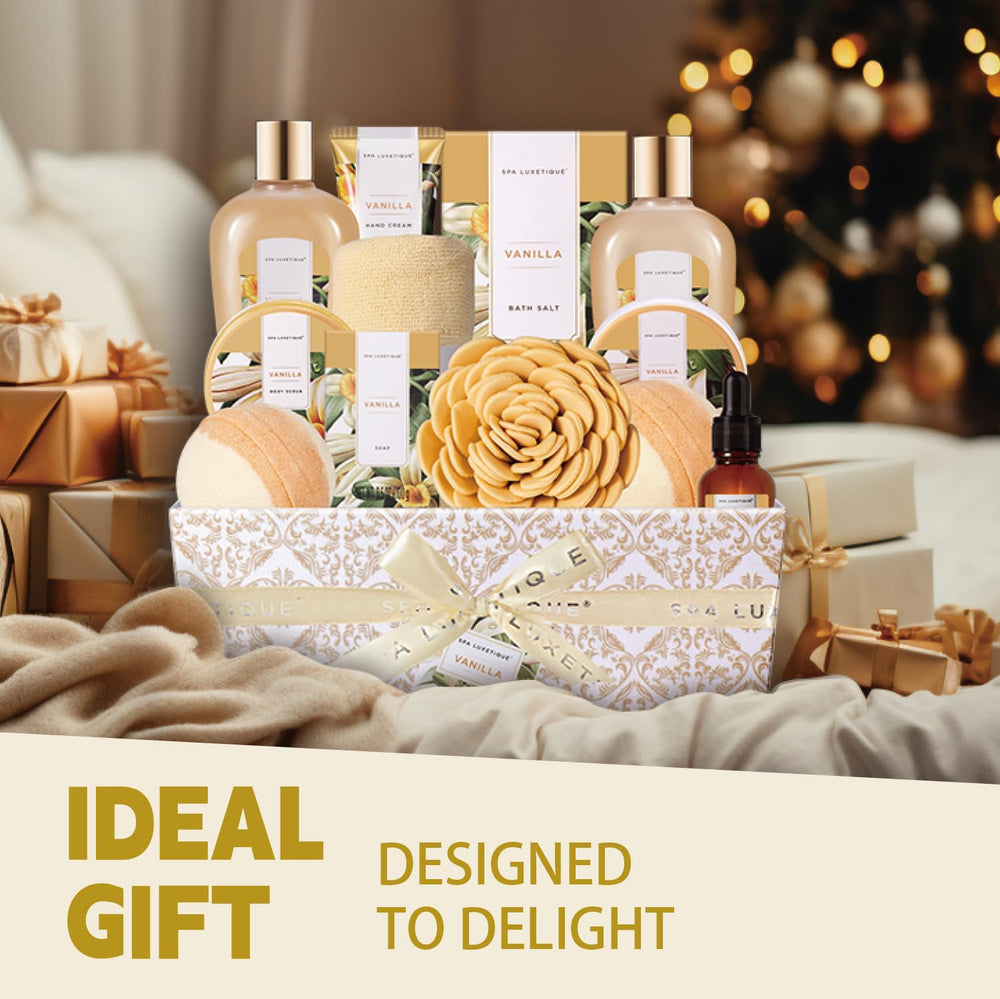 Spa Luxetique vanilla soap showcased for a refreshing cleansing ritual.
