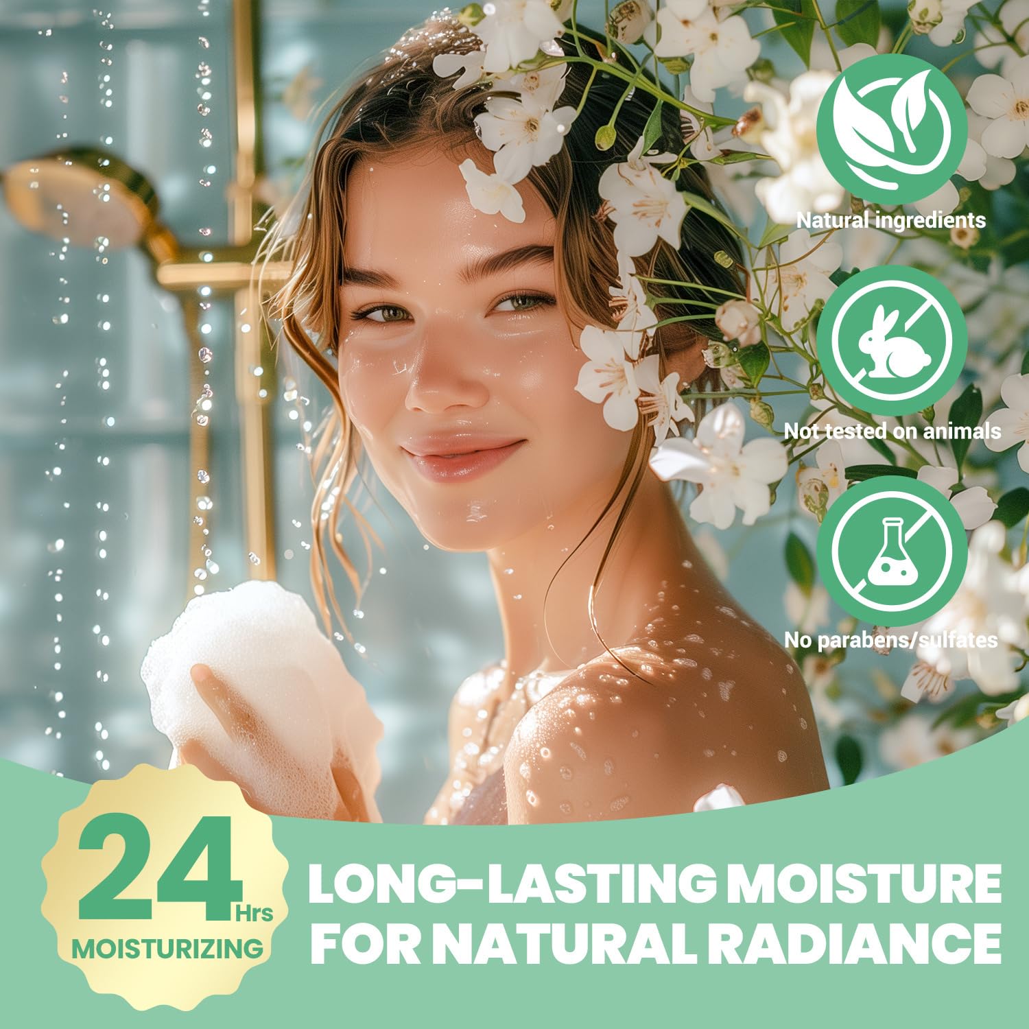 Spa Luxetique white jasmine petals for at home self care rituals