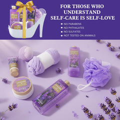 SPA LUXETIQUE WORLD bath bombs and bubble bath inside a sturdy display pack.
