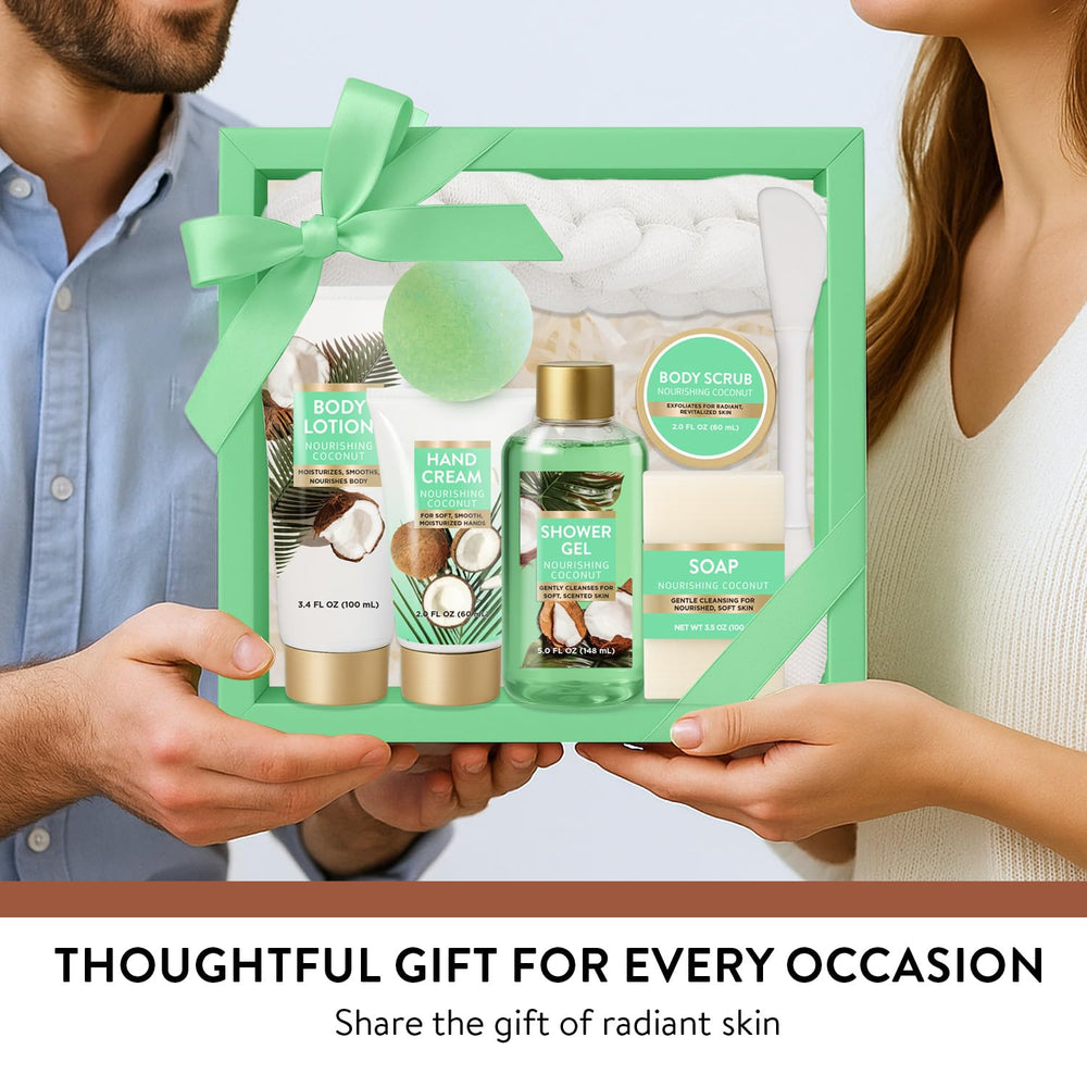 SPA LUXETIQUE WORLD coconut-milk soap in a vibrant gift presentation for pampering routines.