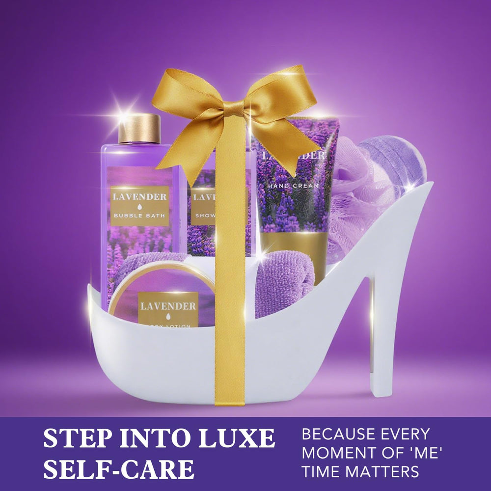 SPA LUXETIQUE WORLD gift-ready Christmas basket designed for mom or wife.